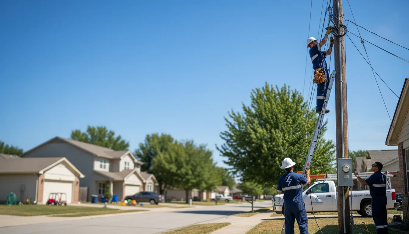 Residential electrician providing installation services in Ontario, WI
